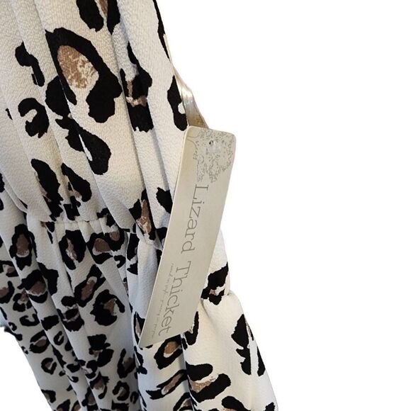 NWT Fourteen & 9th Medium Leopard Print Halter Romper - Picture 5 of 8